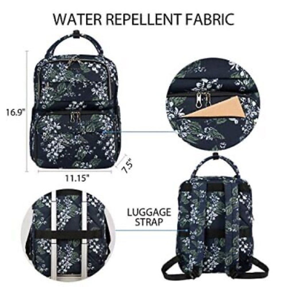 Kroser Grey Lunch Backpack with Cooler Compartment and USB Port - Picture 2 of 5